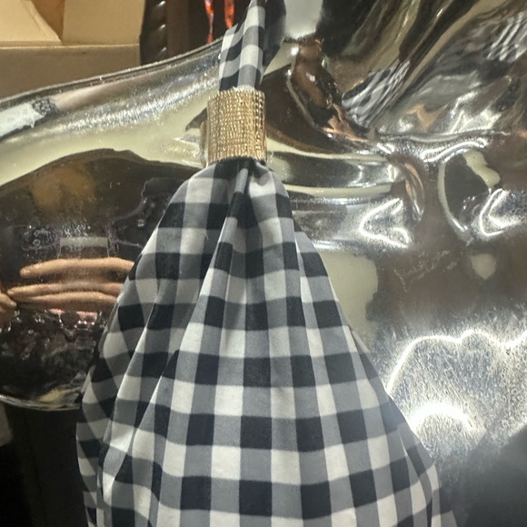 NWOT SIZE L Unique  Vintage Black and White Bikini Halter Style - Picture 2 of 5